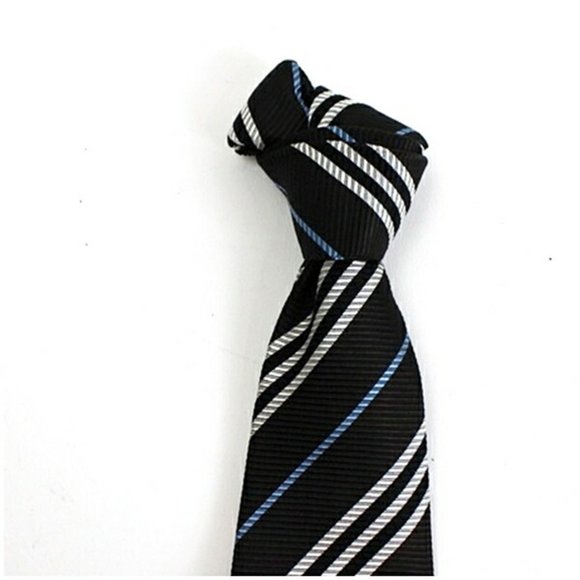 Burberry Black Label Silk Tie Stripe BURBERRY BLACK LABEL Men's